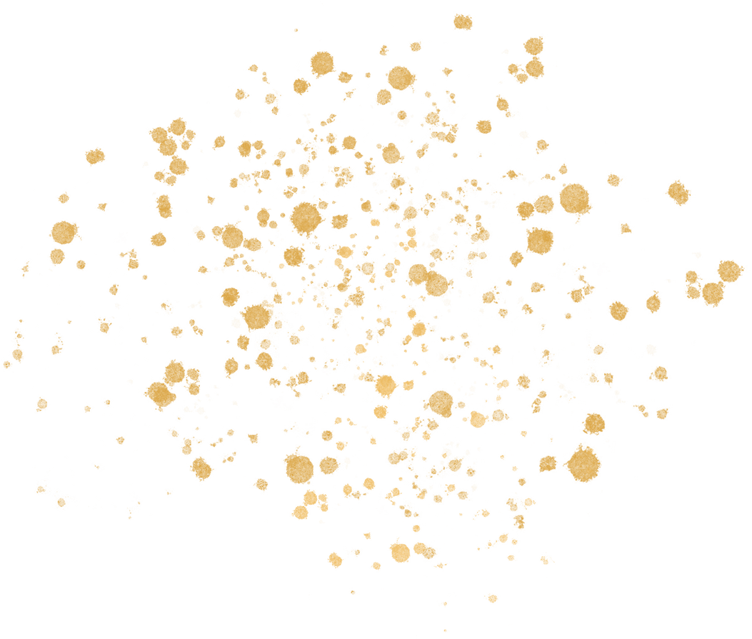 Gold Splatter Paint Splash